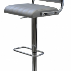 เก้าอี้บาร์ เบาะหนัง PU ขาโช้คเหล็กชุบโครเมี่ยมปรับระดับได้ รุ่น CH92312