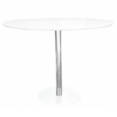 OVAL DINING TABLE 110X65 CM.PLASTIC BASE